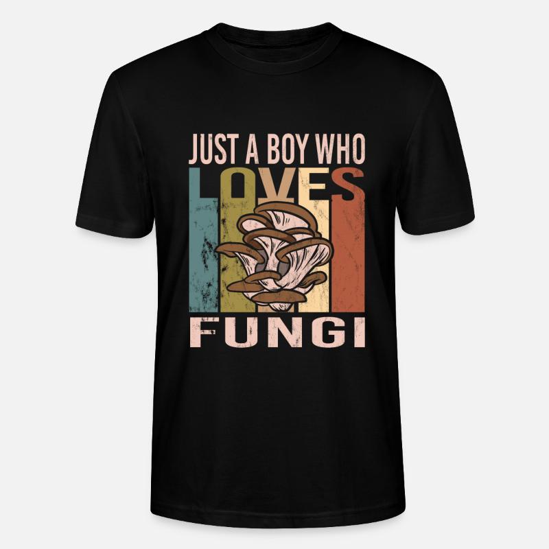 Mushroom picking - Stanley/Stella CRAFTER Unisex Organic T-Shirt - black