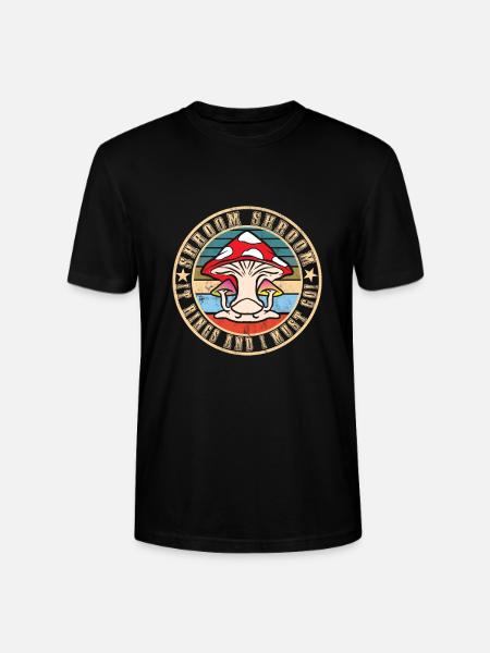 Mushroom picking - Stanley/Stella CRAFTER Unisex Organic T-Shirt - black