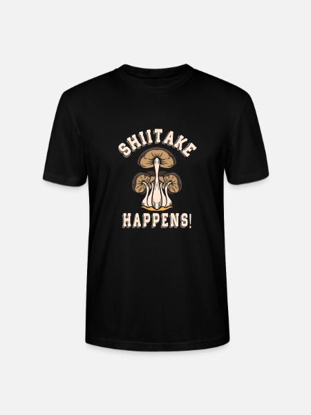 Mushroom picking - Stanley/Stella CRAFTER Unisex Organic T-Shirt - black