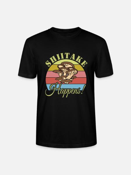 Mushroom picking - Stanley/Stella CRAFTER Unisex Organic T-Shirt - black