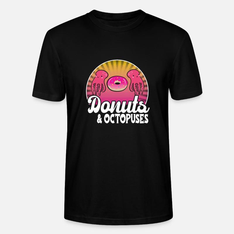 Oktopus - Stanley/Stella Unisex Bio-T-Shirt CRAFTER - Schwarz