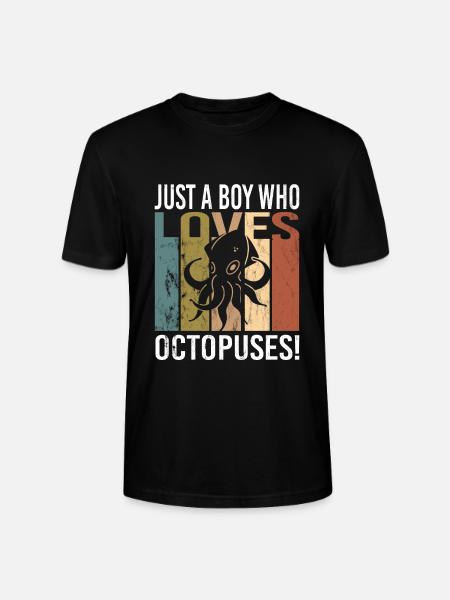 Octopus - Stanley/Stella CRAFTER Unisex Organic T-Shirt - black