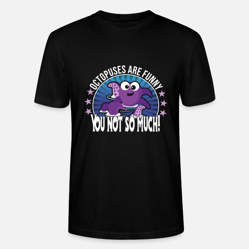Oktopus - Stanley/Stella Unisex Bio-T-Shirt CRAFTER - Schwarz