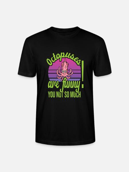 Octopus - Stanley/Stella CRAFTER Unisex Organic T-Shirt - black