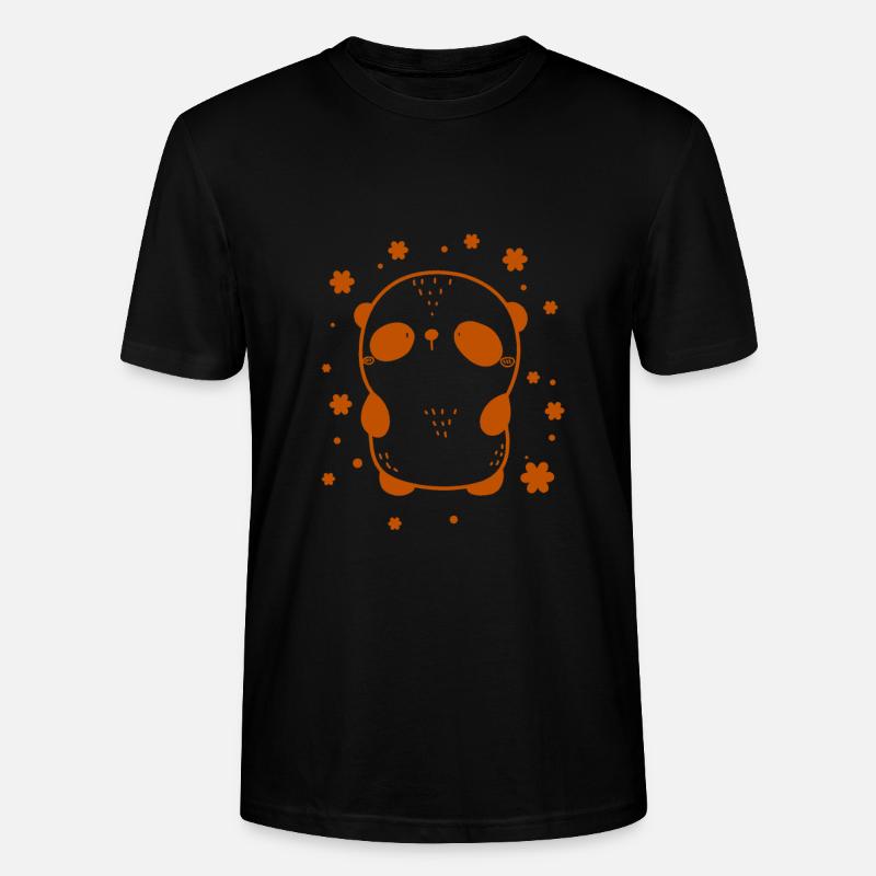 Petit panda mignon - T-shirt bio CRAFTER Stanley Stella Unisexe - noir