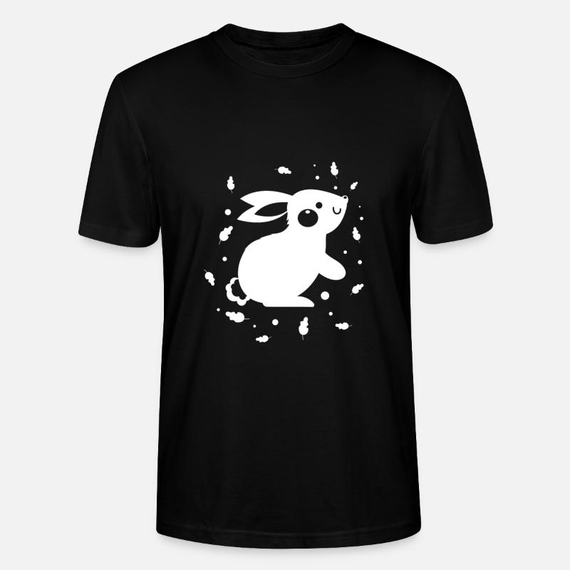 Rabbit Rabbit Nature Conservation - Stanley/Stella CRAFTER Unisex Organic T-Shirt - black