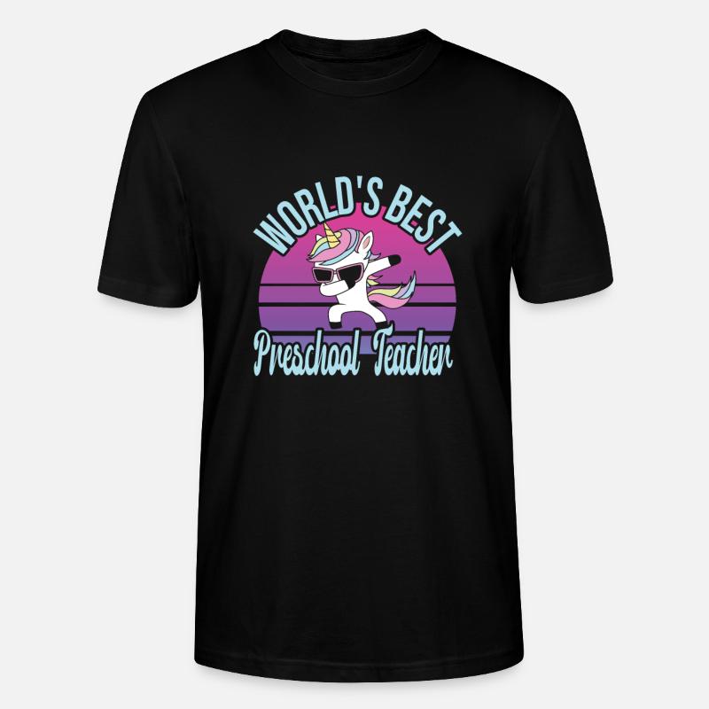 École maternelle - T-shirt bio CRAFTER Stanley Stella Unisexe - noir