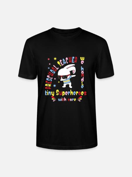 École maternelle - T-shirt bio CRAFTER Stanley Stella Unisexe - noir