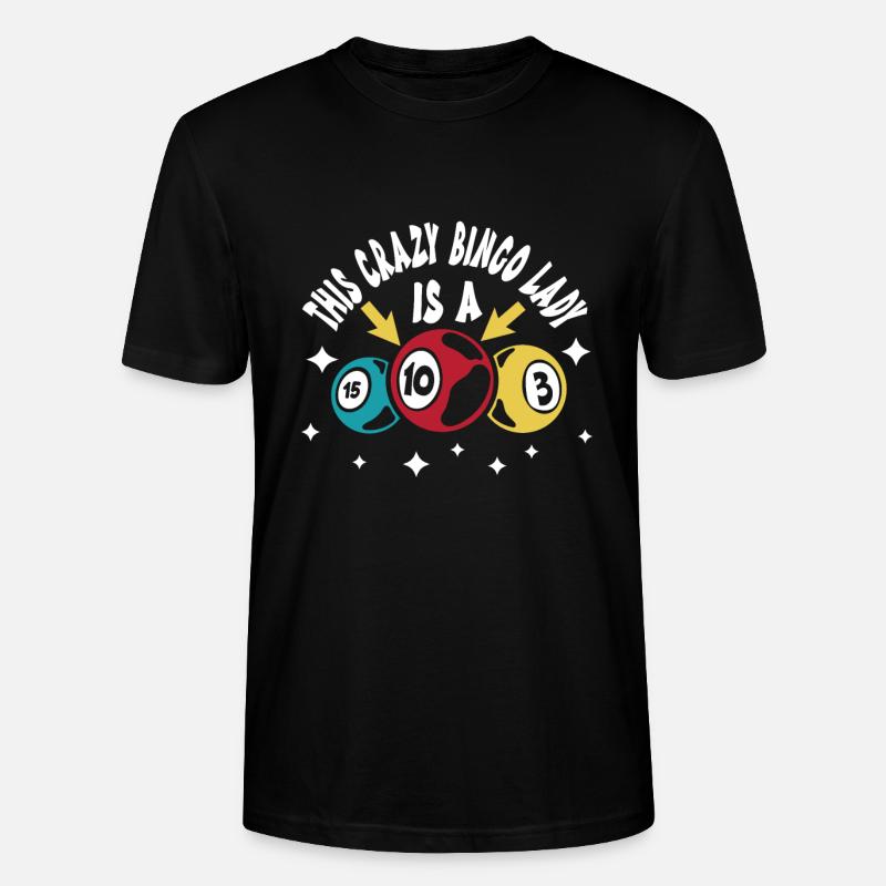Bingo - T-shirt bio CRAFTER Stanley Stella Unisexe - noir
