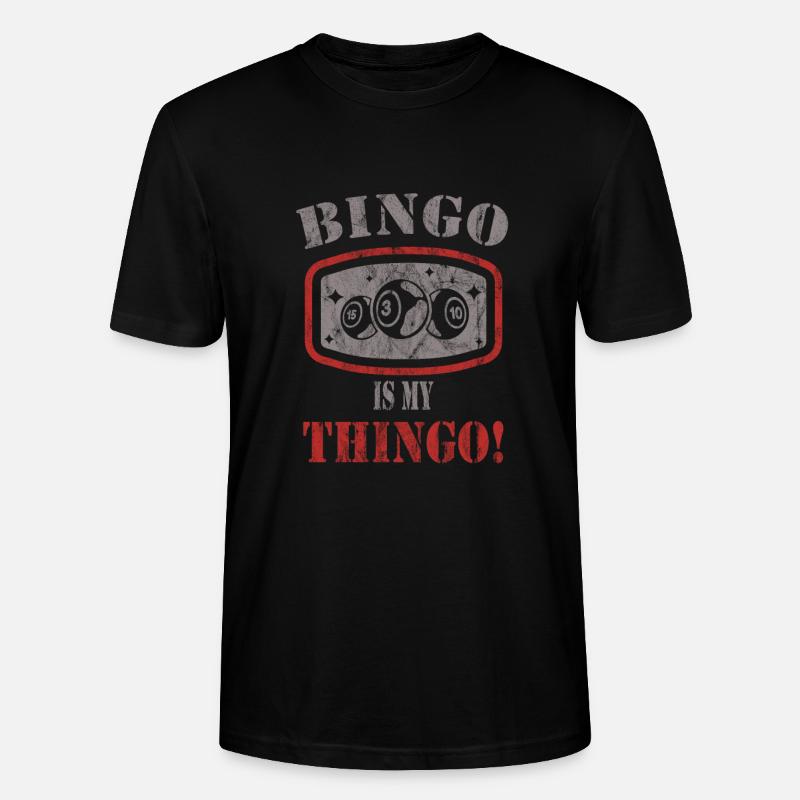Bingo - Stanley/Stella Unisex Bio-T-Shirt CRAFTER - Schwarz