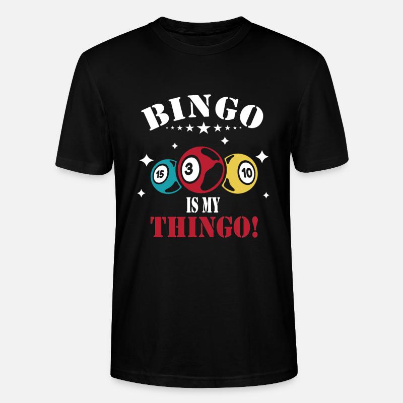 Bingo - Stanley/Stella Unisex Bio-T-Shirt CRAFTER - Schwarz