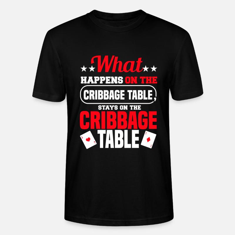 Cribbage - Stanley/Stella Unisex Bio-T-Shirt CRAFTER - Schwarz