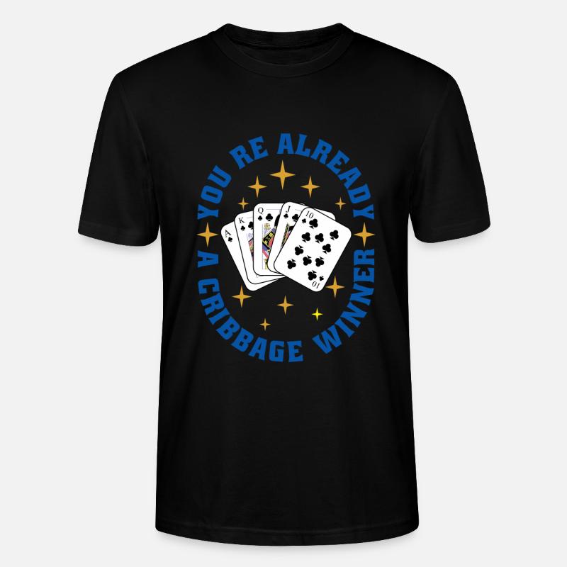 Cribbage - Stanley/Stella Unisex Bio-T-Shirt CRAFTER - Schwarz