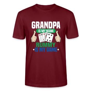 Rami - T-shirt bio CRAFTER Stanley Stella Unisexe - bordeaux - Devant - Alina (178cm) & Michal (187cm)