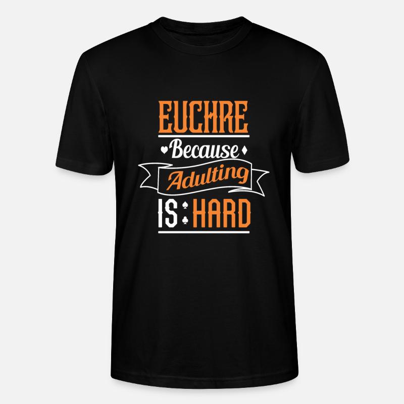 Euchre - T-shirt bio CRAFTER Stanley Stella Unisexe - noir