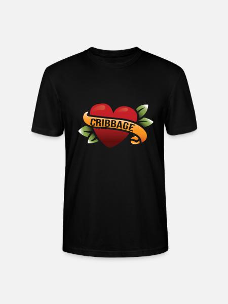 Cribbage - Stanley/Stella CRAFTER Unisex Organic T-Shirt - black