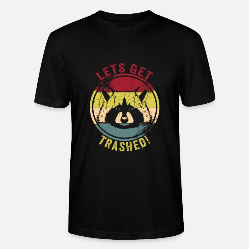 Raton laveur - T-shirt bio CRAFTER Stanley Stella Unisexe - noir