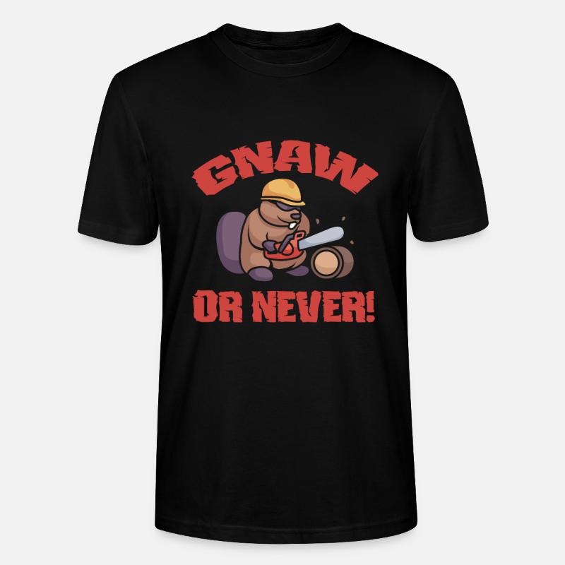 Beaver Nutria - T-shirt bio CRAFTER Stanley Stella Unisexe - noir