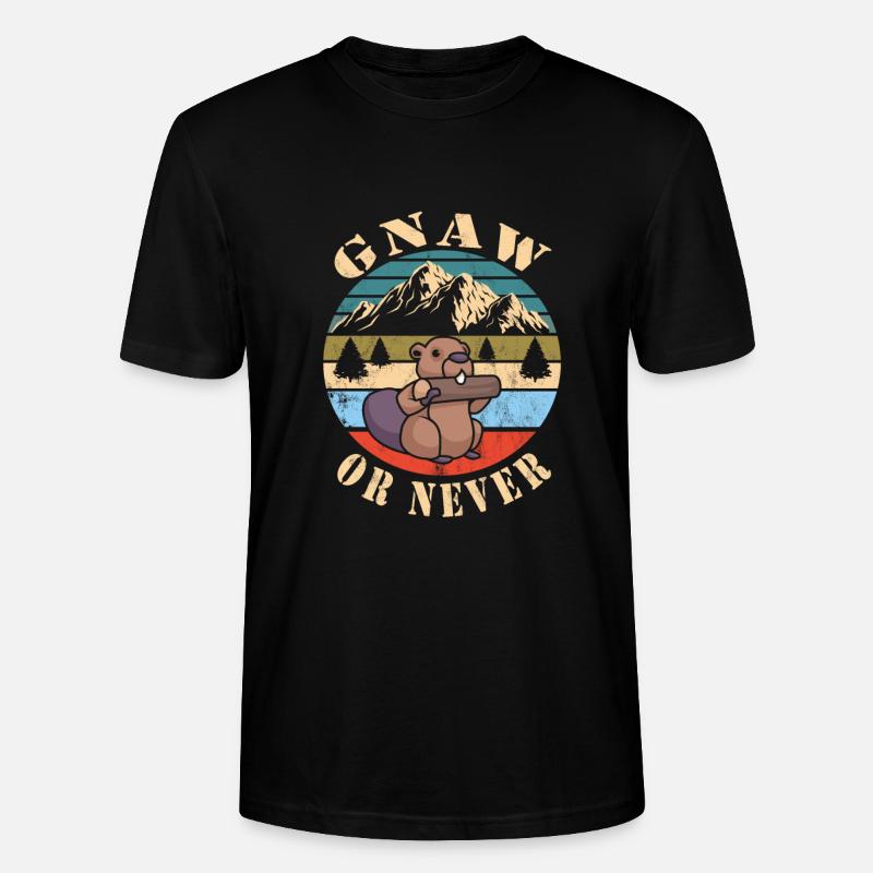 Beaver Nutria - T-shirt bio CRAFTER Stanley Stella Unisexe - noir