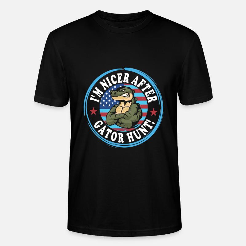 Lézard Gator - T-shirt bio CRAFTER Stanley Stella Unisexe - noir