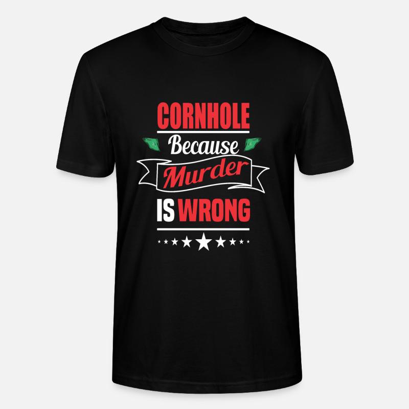 Cornhole - T-shirt bio CRAFTER Stanley Stella Unisexe - noir