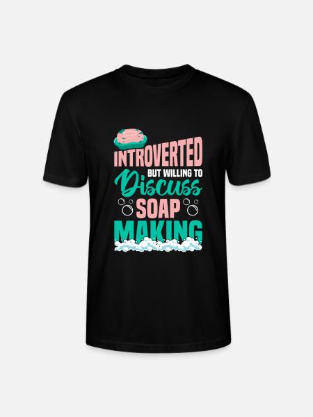 Making soap - Stanley/Stella CRAFTER Unisex Organic T-Shirt - black