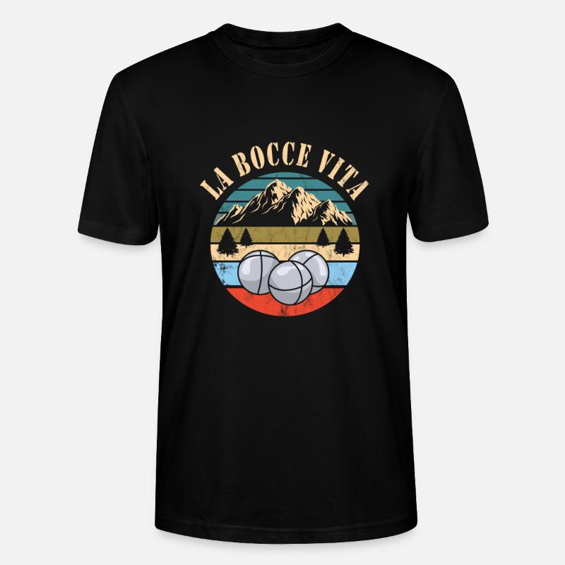 Bocce - Stanley/Stella CRAFTER Unisex Organic T-Shirt - black