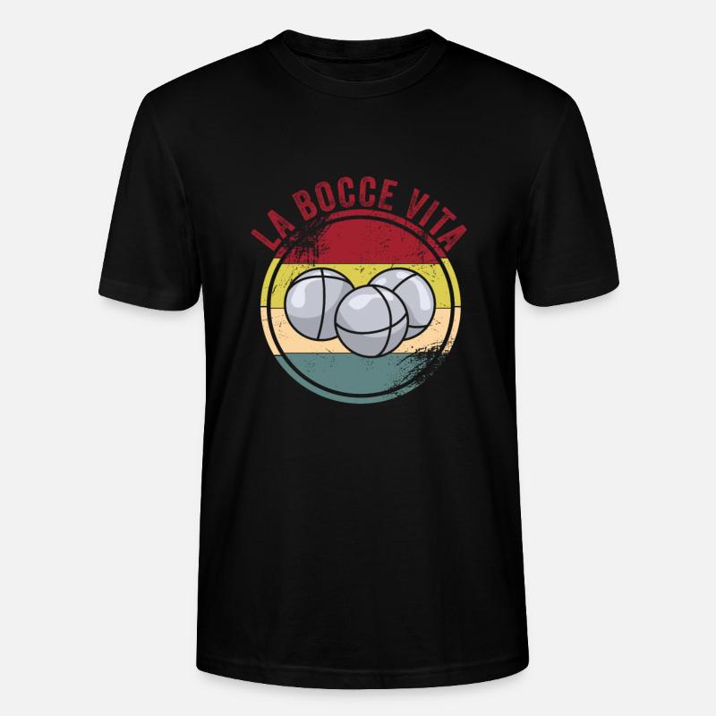 Bocce - Stanley/Stella Unisex Bio-T-Shirt CRAFTER - Schwarz