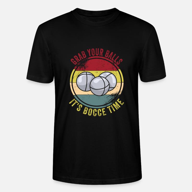 Bocce - Stanley/Stella CRAFTER Unisex Organic T-Shirt - black