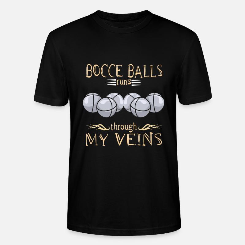 Bocce - Stanley/Stella CRAFTER Unisex Organic T-Shirt - black