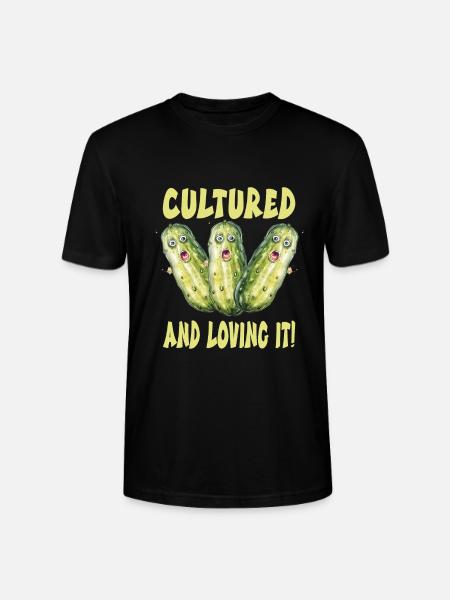 Cucumbers - Stanley/Stella CRAFTER Unisex Organic T-Shirt - black