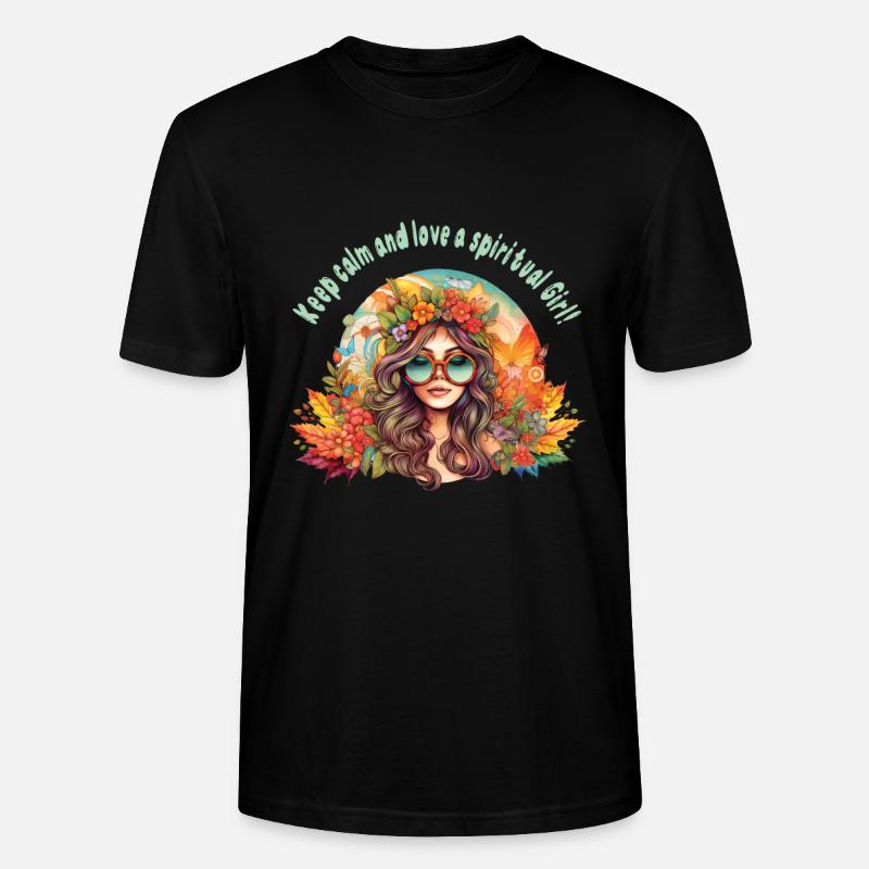 Hippie - Stanley/Stella Unisex Bio-T-Shirt CRAFTER - Schwarz