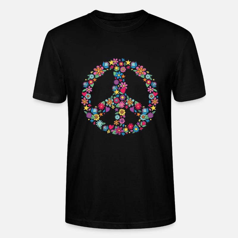 Hippie - Stanley/Stella Unisex Bio-T-Shirt CRAFTER - Schwarz