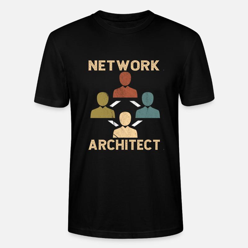 Network Engineer - Stanley/Stella Unisex Bio-T-Shirt CRAFTER - Schwarz