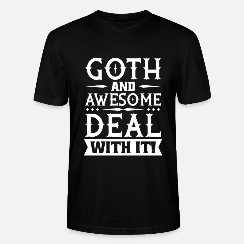 Goth Emo - Stanley/Stella CRAFTER Unisex Organic T-Shirt - black