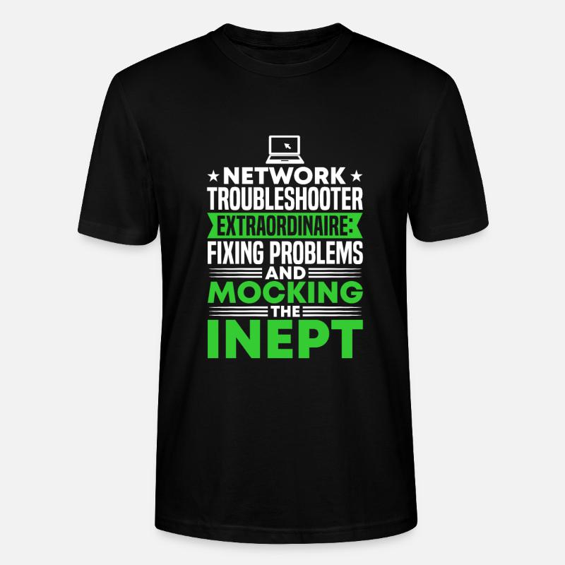 Network Engineer - Stanley/Stella CRAFTER Unisex Organic T-Shirt - black