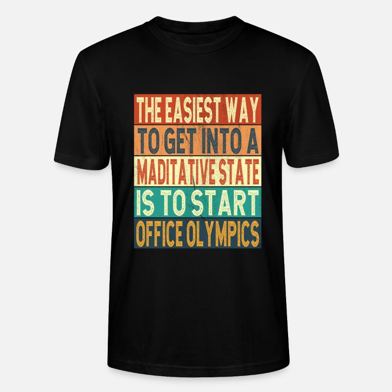 Büro - Stanley/Stella Unisex Bio-T-Shirt CRAFTER - Schwarz