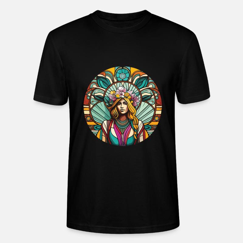 Hippie - Stanley/Stella Unisex Bio-T-Shirt CRAFTER - Schwarz