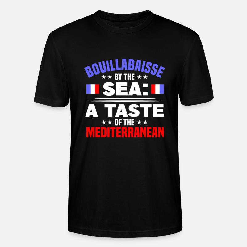 Französisches Essen - Stanley/Stella Unisex Bio-T-Shirt CRAFTER - Schwarz