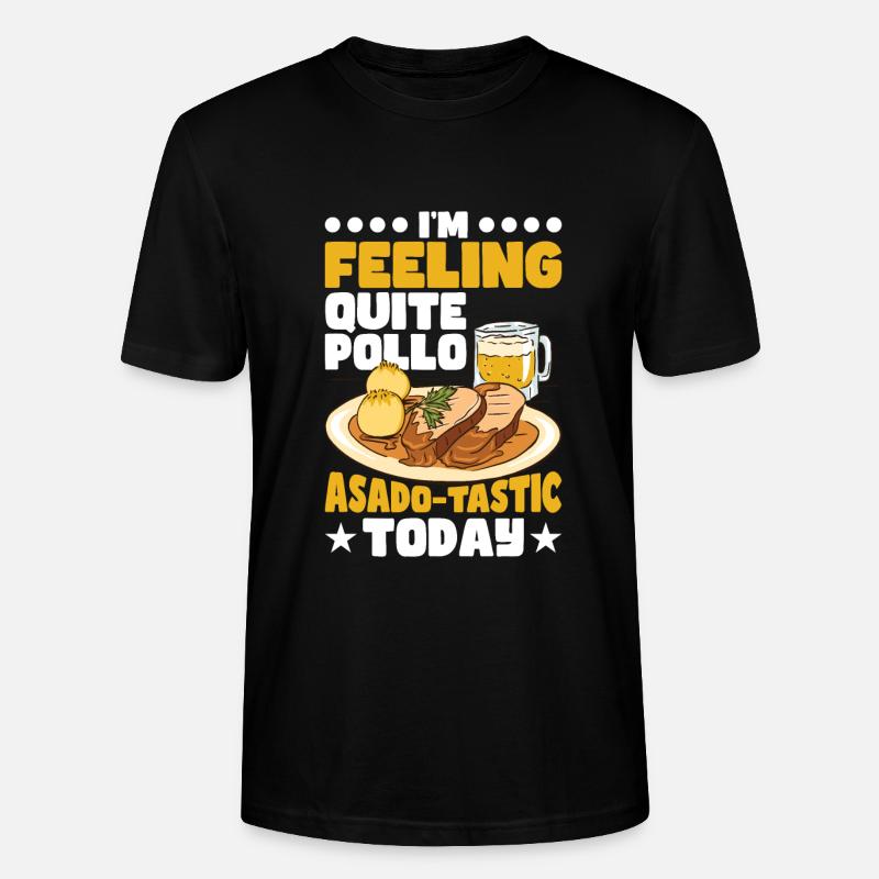 Cuisine espagnole - T-shirt bio CRAFTER Stanley Stella Unisexe - noir