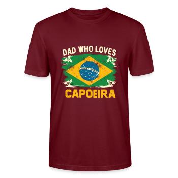 Capoeira - T-shirt bio CRAFTER Stanley Stella Unisexe - bordeaux - Devant - Alina (178cm) & Michal (187cm)