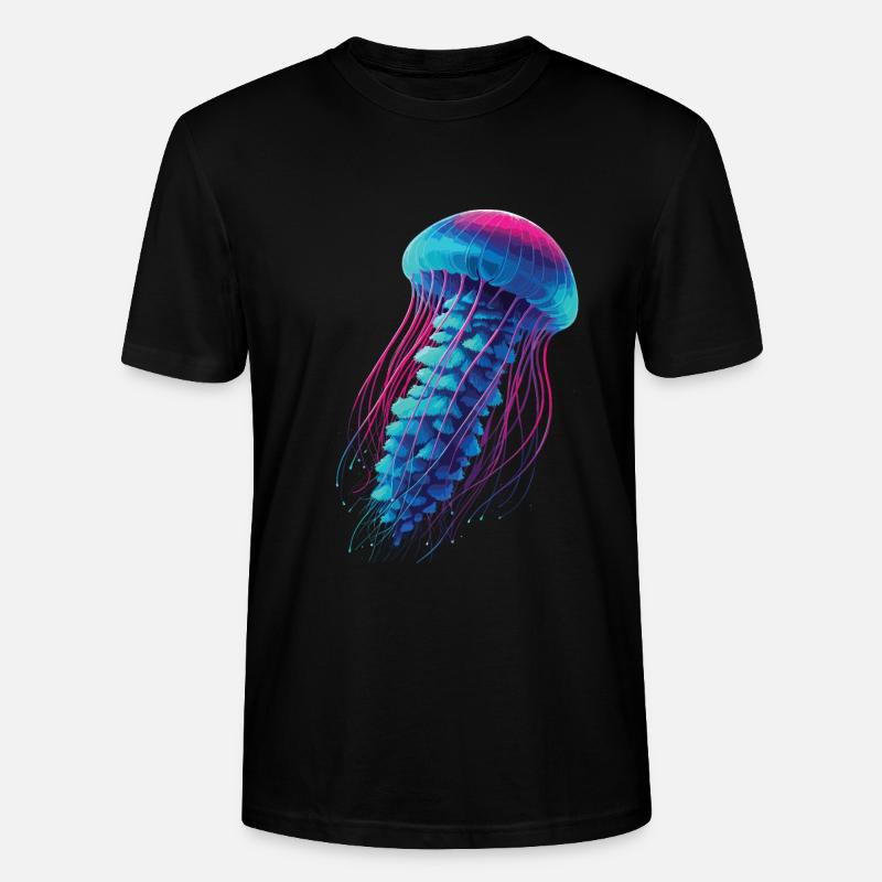 Méduse - T-shirt bio CRAFTER Stanley Stella Unisexe - noir