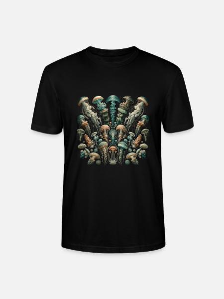 Méduse - T-shirt bio CRAFTER Stanley Stella Unisexe - noir