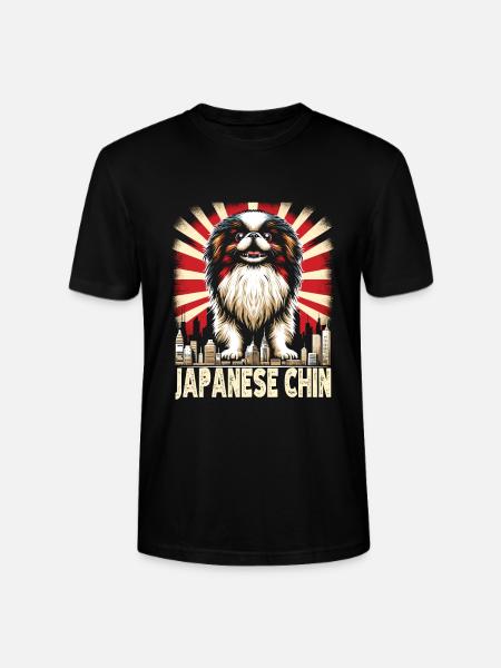 Japan Chin - Stanley/Stella CRAFTER Unisex Organic T-Shirt - black