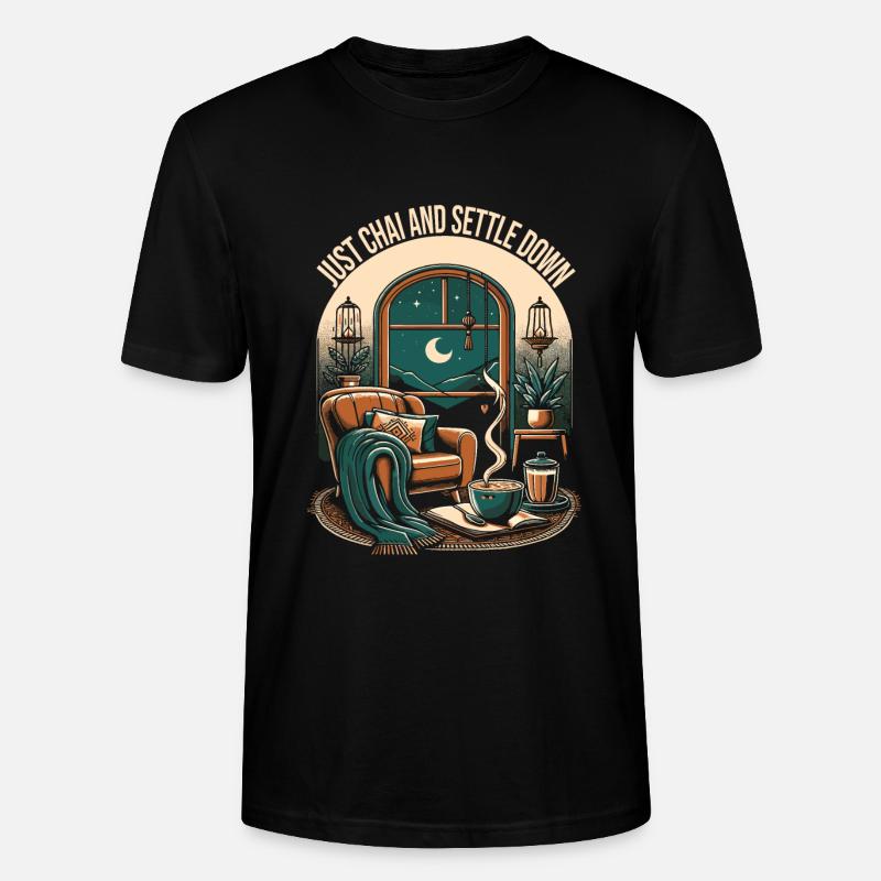 Chai - T-shirt bio CRAFTER Stanley Stella Unisexe - noir