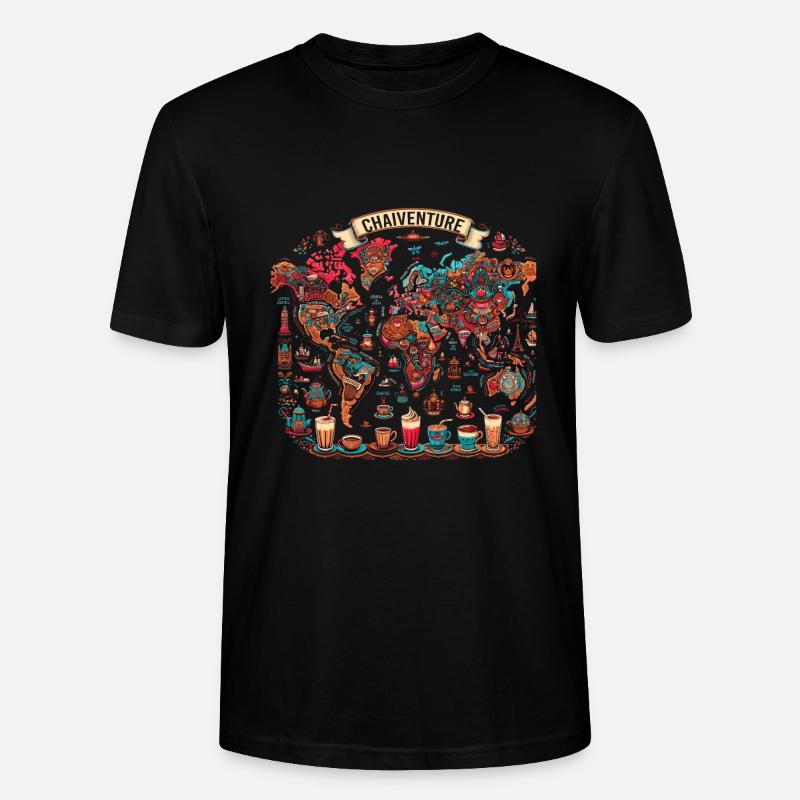 Chai - T-shirt bio CRAFTER Stanley Stella Unisexe - noir