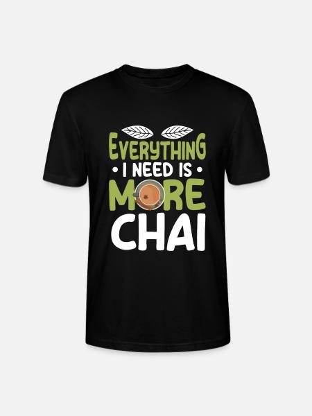 Chai Tea - Stanley/Stella CRAFTER Unisex Organic T-Shirt - black
