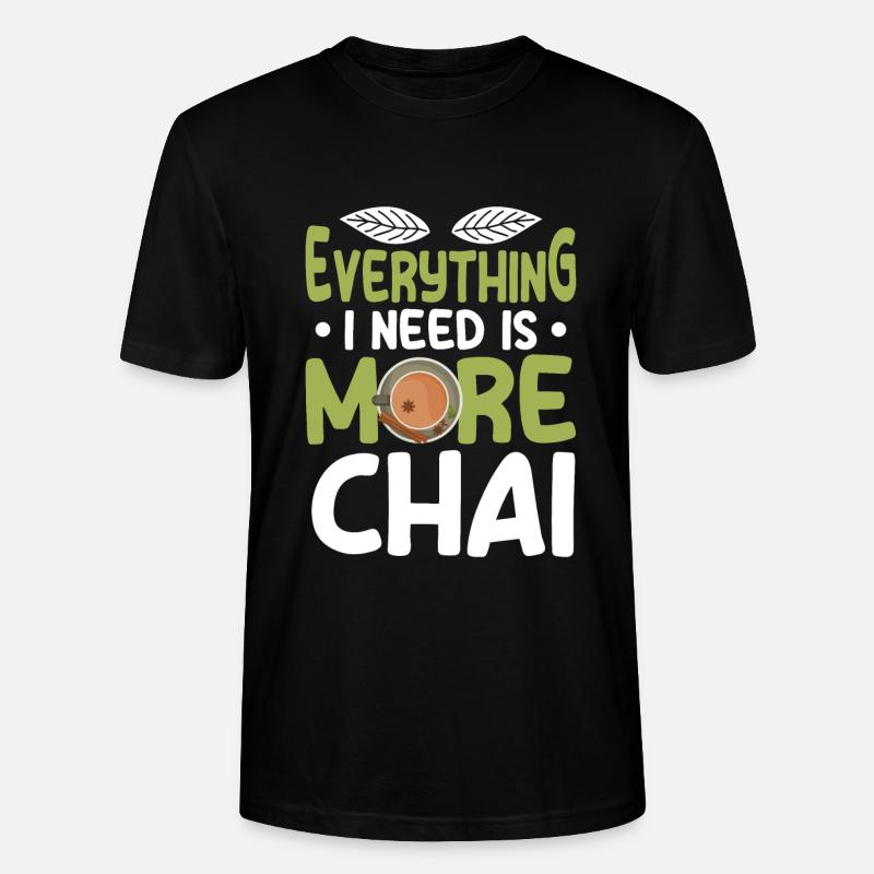 Thé Chai - T-shirt bio CRAFTER Stanley Stella Unisexe - noir