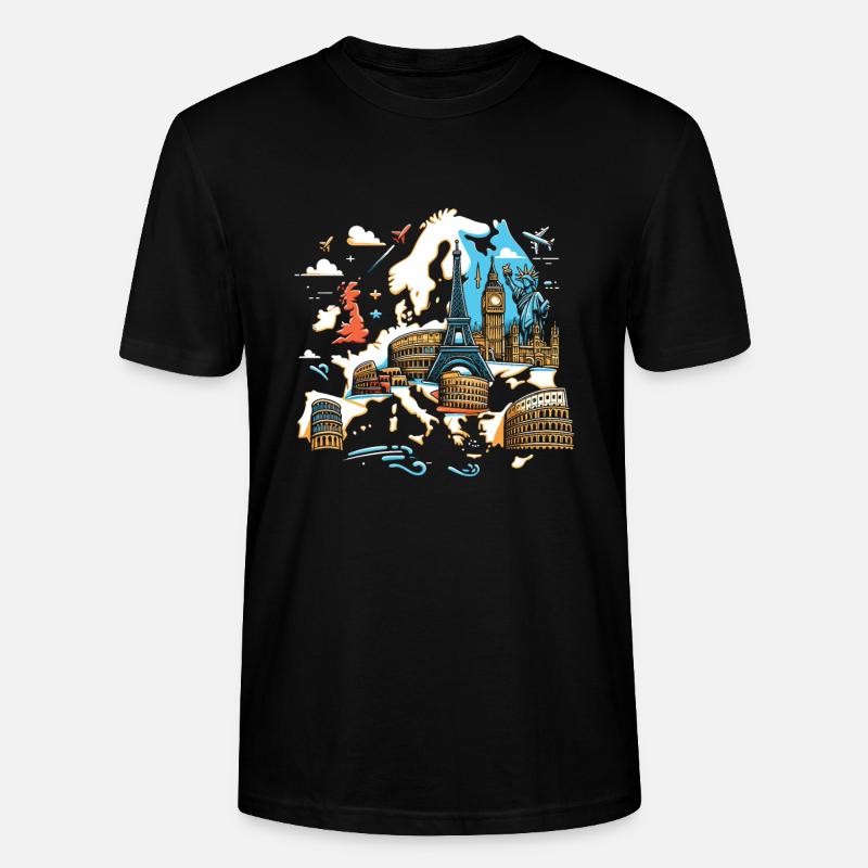 Vacances - T-shirt bio CRAFTER Stanley Stella Unisexe - noir