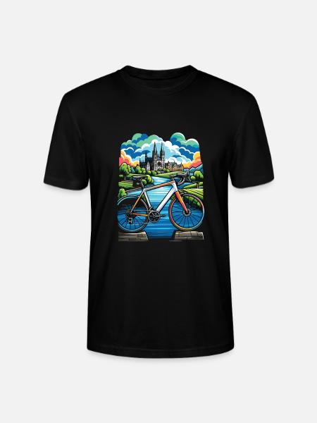 Cycling - Stanley/Stella CRAFTER Unisex Organic T-Shirt - black